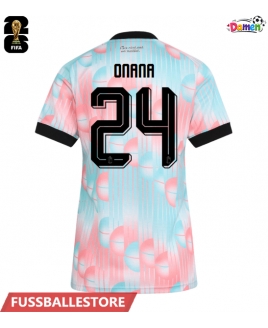 Günstige Belgien Amadou Onana #24 Auswärtstrikot Damen WM 2026 Kurzarm